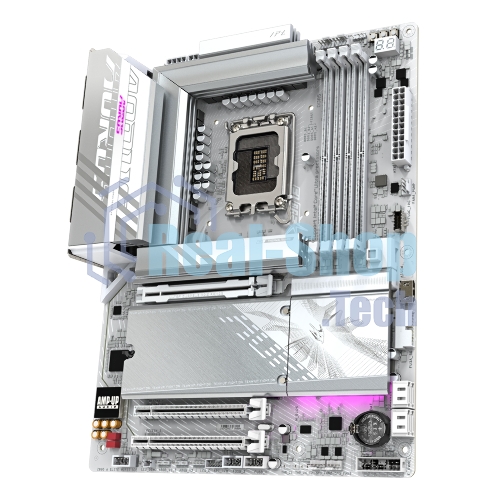 Материнская плата Gigabyte Z890 AORUS ELITE WIFI7 ICE, LGA 1851, Intel Z890, 4xDDR5, 4xSATA, 4xM.2, 1xPCIe 5.0 x16, 2xPCIe 4.0 x4, 1xDP, 1xUSB-C (DP), 1x 2.5Gb LAN, 4xUSB-A 2.0, 3xUSB-A 3.2 Gen 1, 2xUSB-A 3.2 Gen 2, 1xUSB-C 3.2 Gen 2 (Thunderbolt 4), 2x3.5 мм, 7.1, ATX