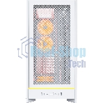 Компьютерный корпус Montech HS01 PRO белый без БП ATX 5x120мм 2xUSB 3.0 1xUSB3.1 audio