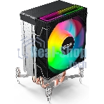 Кулер для процессора CBR CBR-CC-3160-RGB-PWM Al+Cu, 3 heat pipes, Socket 775/1366/1155/1156/1150/1151/1200/1700/AM2/АМ2+/АМ3/AM3+/FM1/FM2/AM4/AM5, TDP 160W, 90mm Fan, 2600RPM, HB, RGB, PWM, 32db