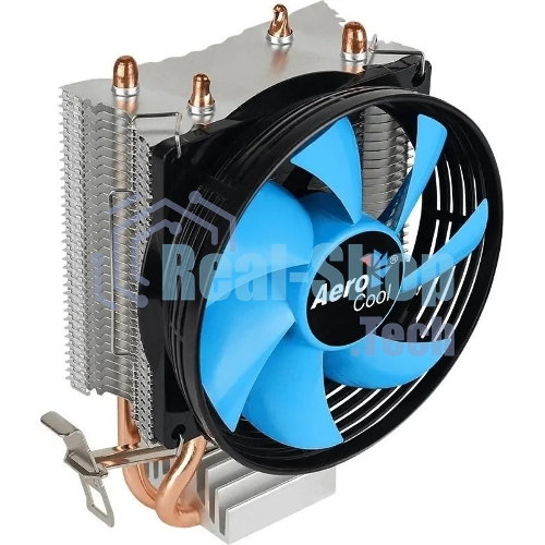 Кулер для процессора AeroCool/Formula Verkho 2 серебристый, 90 мм, алюминий/медь, 2000 об/мин, 25 дБ, 4 pin, 110 Вт, 125 мм