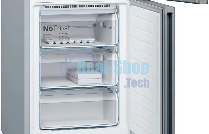 Холодильник Bosch KGN39LB30U черный двухкамерный 290/110л морозилка снизу, No Frost