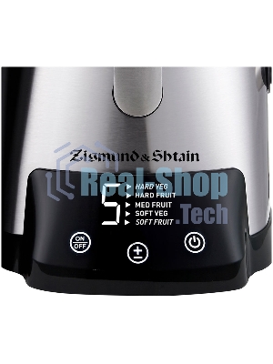 Соковыжималка Zigmund & Shtain EJ-755 стальной, центробежная, 1500 Вт, 800 мл, электронное