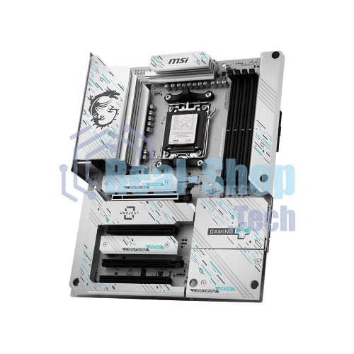 Материнская плата MSI B850 GAMING PLUS WIFI PZ, AM5, AMD B850, 4xDDR5, 4xSATA, 3xM.2, 1xPCIe 5.0 x16, 1xPCIe 4.0 x4, 2xPCIe 3.0 x1, 1xDP, 1x5Gb LAN, Wi-Fi 7, Bluetooth 5.4, 2xUSB-C 10Gbps, 1xUSB-C 5Gbps, 1xUSB-A 10Gbps, 1xUSB-A 5Gbps, 4xUSB-A 2.0, 3x3.5 мм, 7.1, ATX