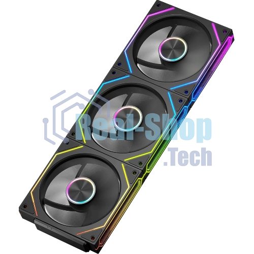 Вентилятор для корпуса PcCooler F3 X120 BK ARGb 120х120x25 черный 4-pin 28.4дБ (F3X120-BKAC012-GL) Ret