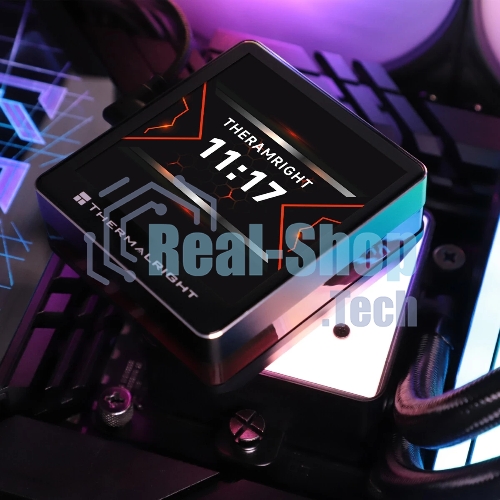 Водяное охлаждение для процессора Thermalright Grand Vision 360 (360mm, LED, Black, ARGB/Fans: 3x120mm, 80.45CFM, 29.4dBA, 2150RPM/Pump height 72.5mm, 6400RPM, Rad thickness 27mm/S: 1700, 1200, 1851, 115X, 2011, 2066, AM5, AM4)