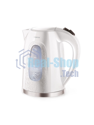 Электрочайник Centek CT-0041 белый, 2.0 л, 2200 Вт, скрытый нагревательный элемент
