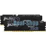 Оперативная память Kingston Fury Beast, DDR5, 32GB (2x16GB), 5600MHz, CL36, DIMM, с радиаторами, черный