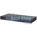 Коммутатор Dahua DH-CS4220-16GT-190, 2×1 Гбит/с + 2×1 Гбит/с Combo, управляемый