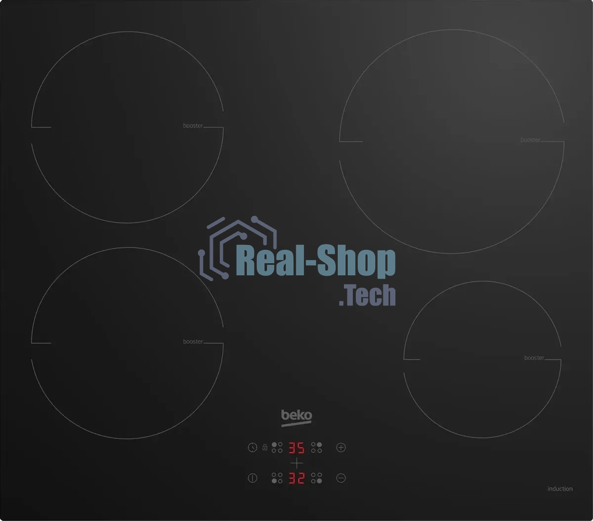 Индукционная варочная поверхность Beko HII64400MT, 4 конфорки, стеклокерамика, 7200 Вт