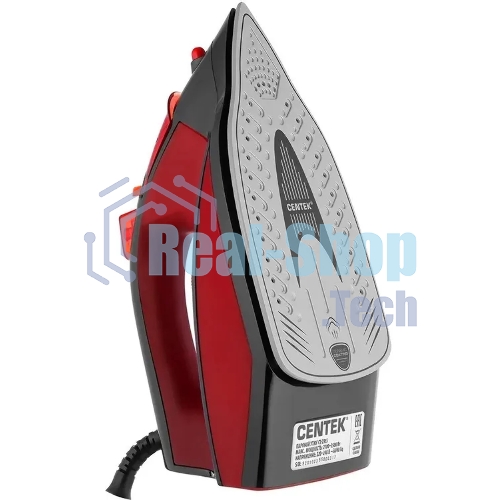Утюг Centek CT-2355 красный, 2500 Вт, 45 г/мин, 160 г/мин, 270 мл