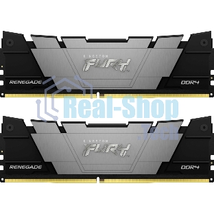 Оперативная память Kingston Fury Renegade, DDR4, 16GB (2x8GB), 3200MHz, CL16, DIMM, с радиатором, серый/черный