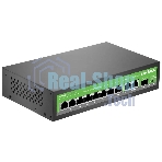 Коммутатор Digma DSP208G-2G-1S-T120 (L2), 10×1 Гбит/с, неуправляемый