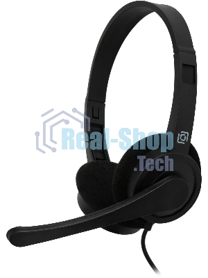 Гарнитура Oklick HS-M600 чёрный, проводная, 3.5 мм