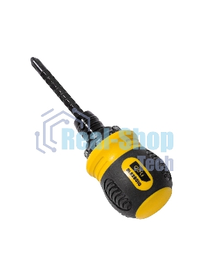 Двухсторонняя отвертка с трещеткой Deli DL626010 PH2+SL6x85мм 6/PH2x85мм. Материал биты: Cr-V. Общая длина: 95-140 мм. Диаметр хвостовика: 6,3 мм.