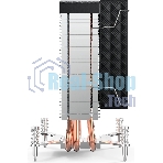 Кулер для процессора CBR CBR-CC-3160-RGB-PWM Al+Cu, 3 heat pipes, Socket 775/1366/1155/1156/1150/1151/1200/1700/AM2/АМ2+/АМ3/AM3+/FM1/FM2/AM4/AM5, TDP 160W, 90mm Fan, 2600RPM, HB, RGB, PWM, 32db