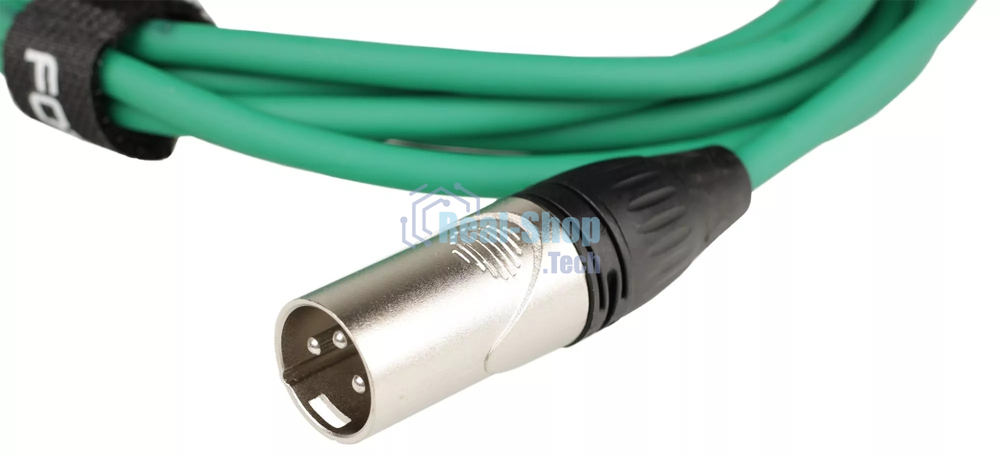 Микрофонный кабель FORCE FMC-05/3 GR XLR (F) -XLR (M), разъемы с никелевым корпусом и посеребренными контактами, 3 м, цвет зелёный