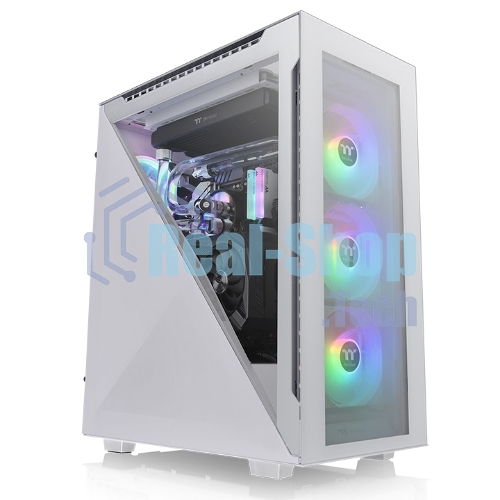 Компьютерный корпус Thermaltake Divider 500 TG Snow ARGb CA-1T4-00M6WN-01 White/Win/SPCC/Tempered Glass*4/120мм ARGb Fan*3/120мм Standard Fan*1 (527897)