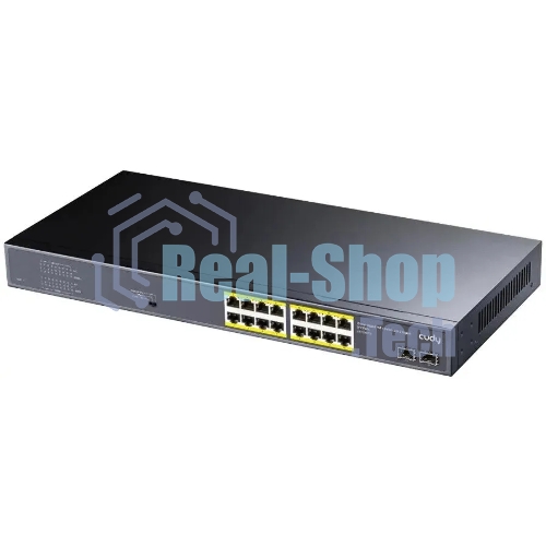 Коммутатор Cudy GS1020PS2, 16×1 Гбит/с, 2×1 Гбит/с SFP