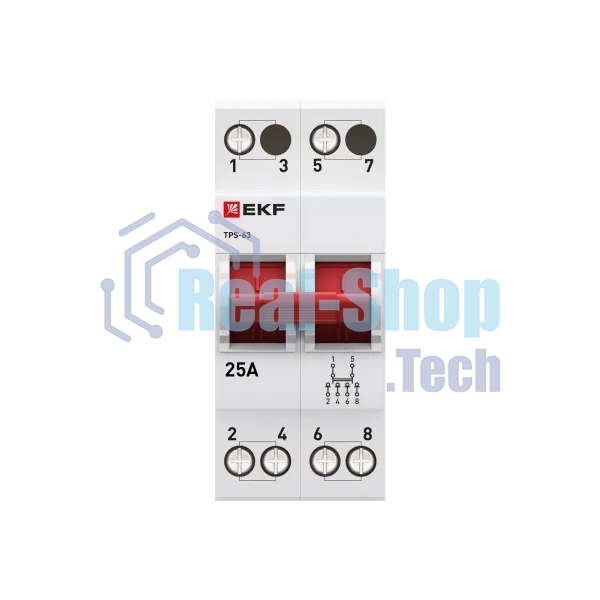 Переключатель трехпозиционный ТПС-63 2P 25А PROxima EKF TPS225