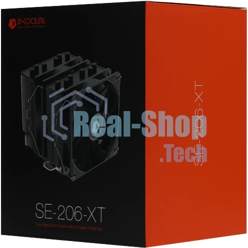 Кулер ID-COOLING SE-206-XT черный 120мм алюминий/медь 1800rpm 35db 4-pin 250W 156мм