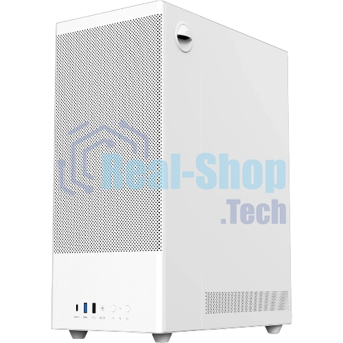 Компьютерный корпус ACD Citadel 108W ATX, Type-C + 2XUSB ports + HD audio combo, Mesh, TG, белый