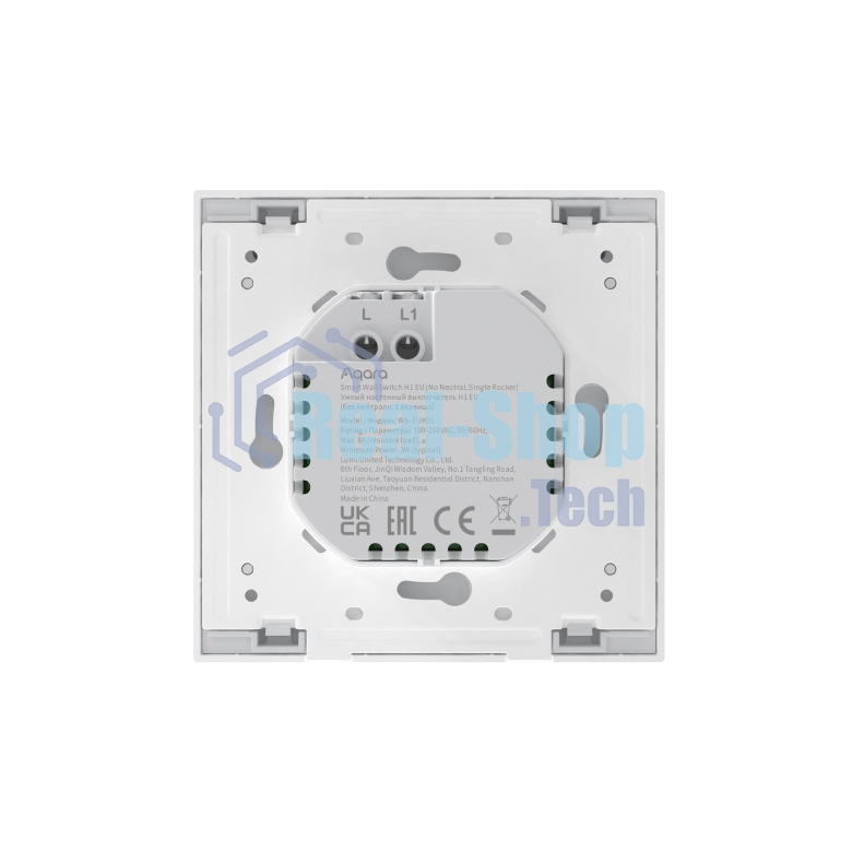 Выключатель умный одноклавишный Aqara Smart Wall Switch H1 (WS-EUK01)