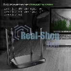 Роутер беспроводной Digma DWR-AC1201 AC1200 10/100BASE-TX черный (упак.:1шт)