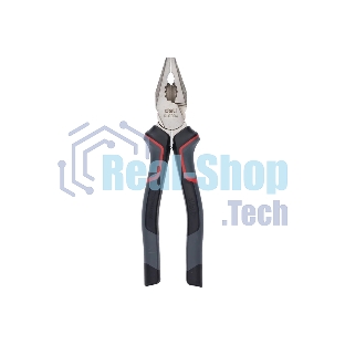 Комбинированные плоскогубцы Deli DL0004 180 мм, Cr-V, эксцентриковый шарнир, антикоррозийное покрытие, трехкомпонентная прорезиненная рукоять
