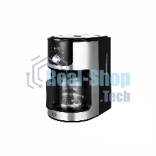 Кофеварка капельная со встроенной кофемолкой BQ CM1010 черный-стальной, исп. кофе - зерновой/молотый, 1.2 л, 1050 Вт.
