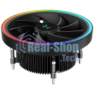 Кулер для процессора DEEPCOOL UL551 черный,(только сокет 1700), 136 мм, алюминий, 1800 об/мин, 26.8 дБ, 4 pin, 95 Вт, 71 мм