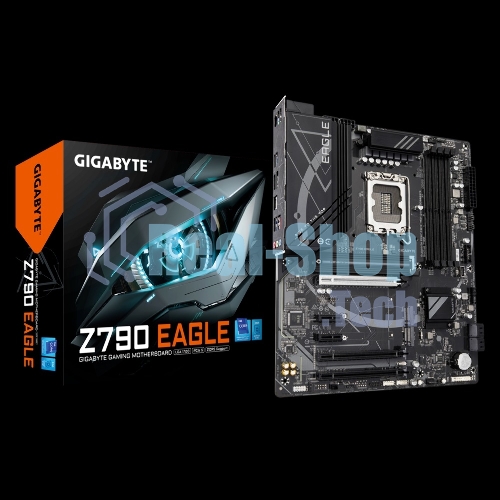Материнская плата Gigabyte Z790 EAGLE, LGA 1700, Intel Z790, 4xDDR5, 4xSATA, 3xM.2, 1xPCIe 5.0 x16, 1xPCIe 4.0 x4, 1xPCIe 3.0 x1, 1xHDMI, 1xDP, 1x 2.5Gb LAN, 4xUSB-A 3.2 Gen 1, 1xUSB-A 3.2 Gen 2, 2xUSB-A 2.0, 1xUSB-C 3.2 Gen 2, 3x3.5 мм, 7.1, ATX