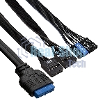 Компьютерный корпус Miditower ExeGate AA-442U2-AA400 (ATX, AA400 8 см, 1хUSB+2хUSB 3.0, аудио, черный)