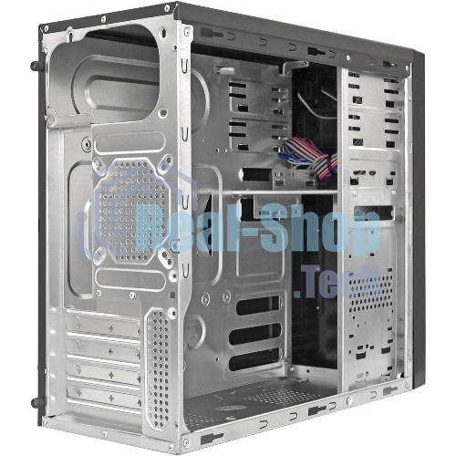 Компьютерный корпус Minitower ExeGate EX299312RUS MA-373X-UNS500 (mATX, БП UNS500 с вент. 12см, 2*USB, аудио, черный)