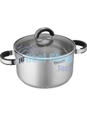 Кастрюля Rondell Brando RDS-1805 5.1 л. d=24 см (с крышкой) сталь