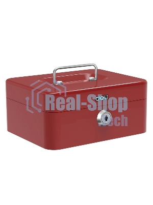 Сейф для денег Deli ET501 90х 200х 160 мм ключевой, красный