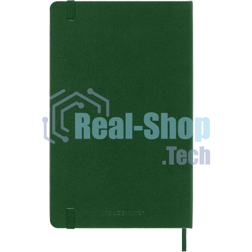 Блокнот Moleskine CLASSIC QP061K15 Large 130х210 мм, 240 страниц, клетка, твердая обложка, зеленый