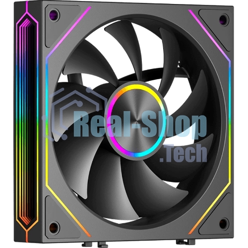 Вентилятор для корпуса PcCooler F3 X120 BK ARGb 120х120x25 черный 4-pin 28.4дБ (F3X120-BKAC012-GL) Ret