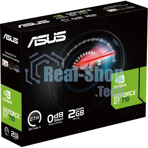 Видеокарта Asus PCI-E GT710-SL-2GD5-BRK-EVO NVIDIA GeForce GT 710 2Gb 64bit GDDR5 954/5012 DVIx1 HDMIx1 CRTx1 HDCP Ret low profile