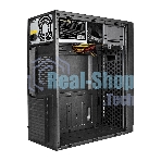 Компьютерный корпус Miditower ExeGate AA-442U2-AA400 (ATX, AA400 8 см, 1хUSB+2хUSB 3.0, аудио, черный)