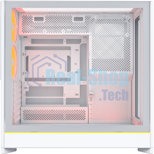 Компьютерный корпус Montech HS01 PRO белый без БП ATX 5x120мм 2xUSB 3.0 1xUSB3.1 audio