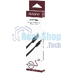 Кабель Maxvi MC-01F black USB-A - microUSB, 2A Плоский кабель, ток макс. нагрузки 2А, макс. напряжение 5V; стандарт USB 2.0; длина 1м, материал PVC, черный