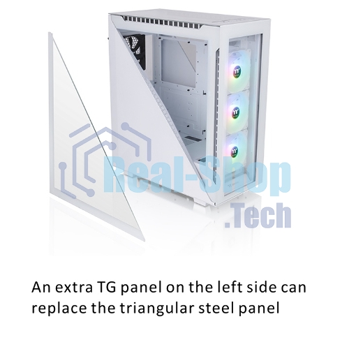 Компьютерный корпус Thermaltake Divider 500 TG Snow ARGb CA-1T4-00M6WN-01 White/Win/SPCC/Tempered Glass*4/120мм ARGb Fan*3/120мм Standard Fan*1 (527897)