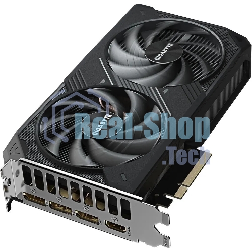 Видеокарта Gigabyte GeForce RTX 5060 Ti Windforce OC, NVIDIA RTX 5060 Ti, 8 ГБ GDDR7, 128 бит, PCI-e 5.0, 1xHDMI, 3xDP, 2587 МГц