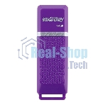 Флешка USB Smartbuy Quartz Violet (SB64GBQZ-V), 64Gb, USB 2.0, R/W 25/15, фиолетовый