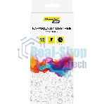 Карандаши цветные Silwerhof Color 2.8мм, шестигранный профиль, дерево, ассорти, 12 цветов, коробка с европодвесом