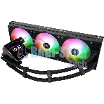 Водяное охлаждение для процессора Thermalright Grand Vision 360 (360mm, LED, Black, ARGB/Fans: 3x120mm, 80.45CFM, 29.4dBA, 2150RPM/Pump height 72.5mm, 6400RPM, Rad thickness 27mm/S: 1700, 1200, 1851, 115X, 2011, 2066, AM5, AM4)