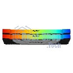 Оперативная память Kingston Fury Renegade, DDR4, 32GB (2x16GB), 3200MHz, CL16, DIMM, с радиатором, RGB, серебристый/черный