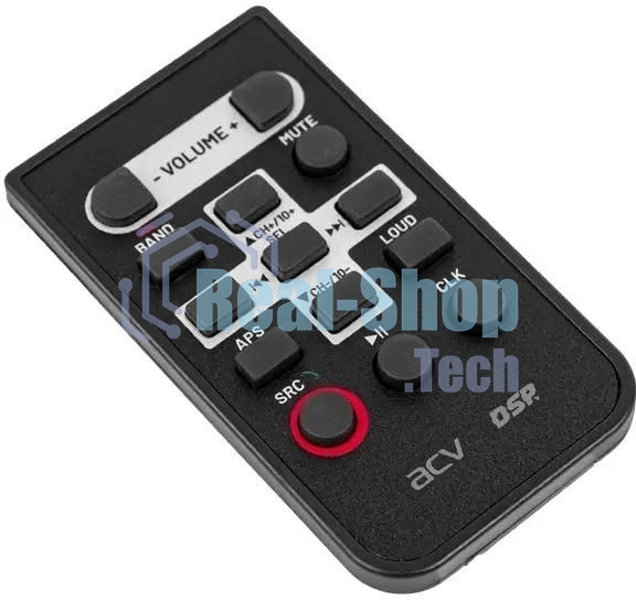 Автомагнитола ACV ADX-211BM, 2 DIN, Bluetooth, USB Type-A, AUX, пульт ДУ