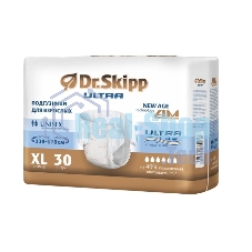 Подгузники для взрослых Dr.Skipp Ultra, р-р XL, 30 шт., 8109