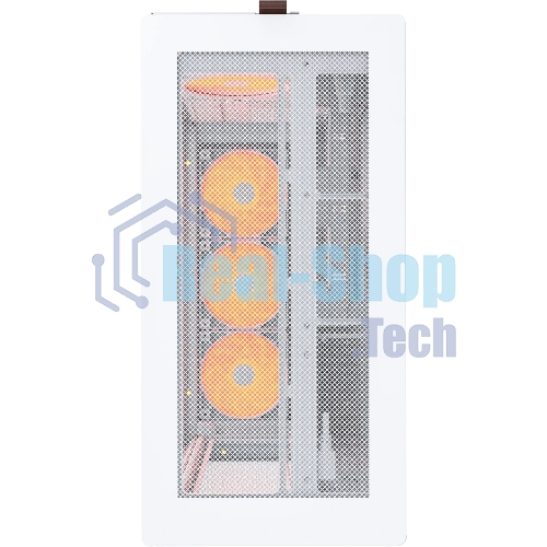Компьютерный корпус Montech HS01 PRO белый без БП ATX 5x120мм 2xUSB 3.0 1xUSB3.1 audio